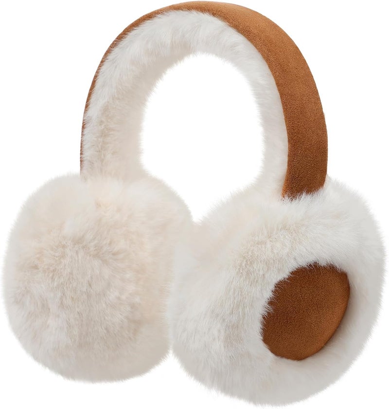 KDVOG Store Kids Winter Earmuffs Classic Foldable Warm Ear Muff Cute Furry Ear Warmers Cold Weather Plush Ear Covers for Boys Girls - Image 1